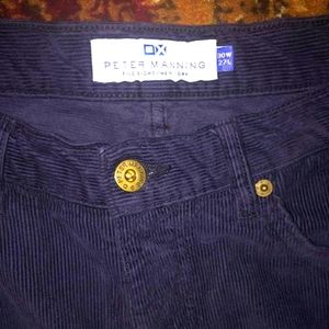 Peter Manning Blue Corduroys. 30x27.